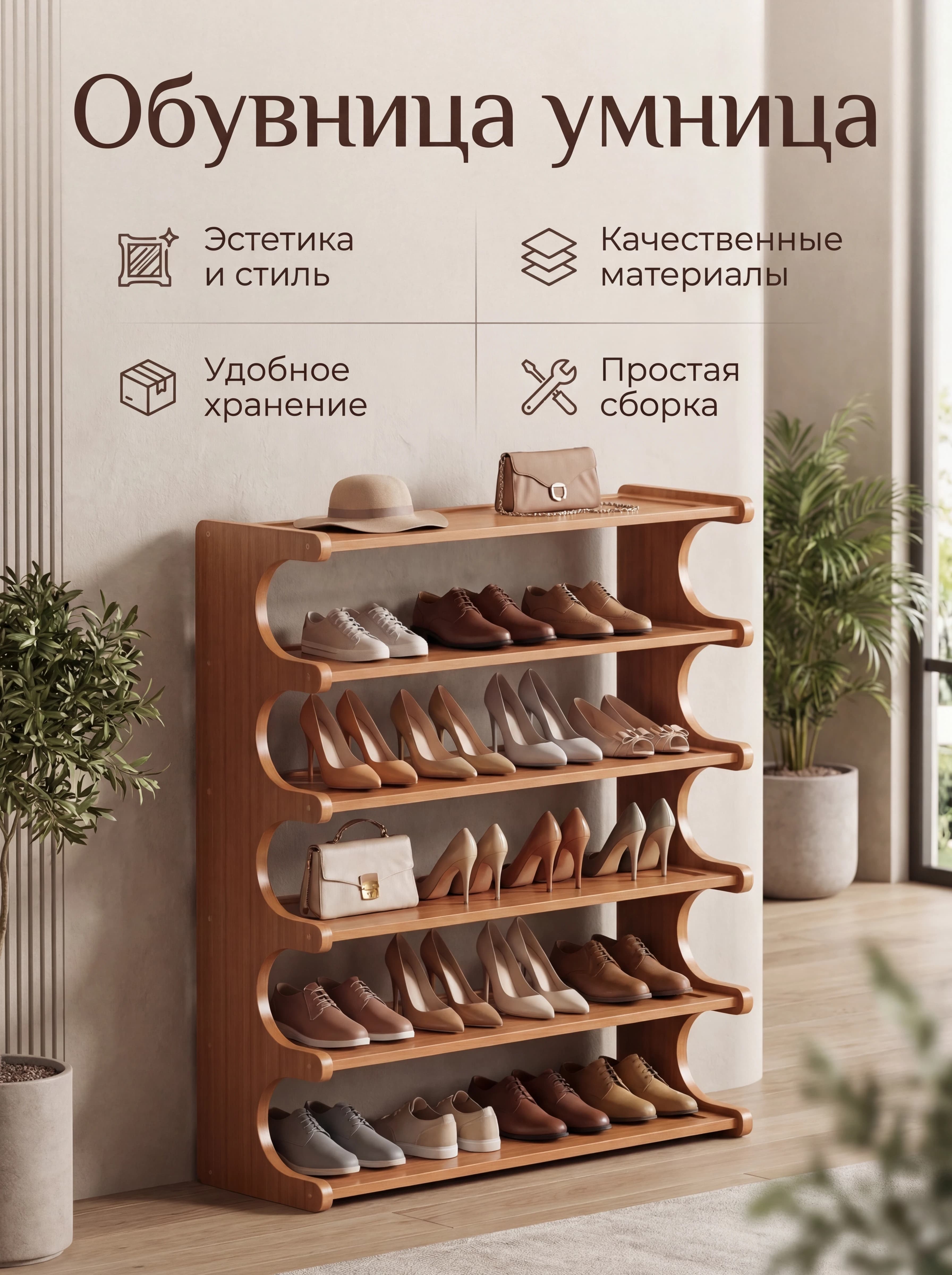 Карточка товара — пример с обувницей